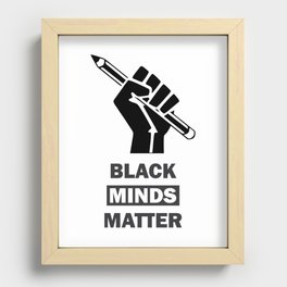 Black Minds Matter Recessed Framed Print
