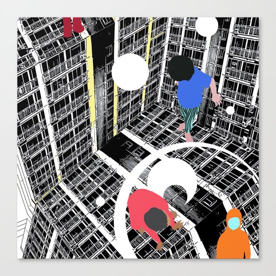 Convenient square Canvas Print