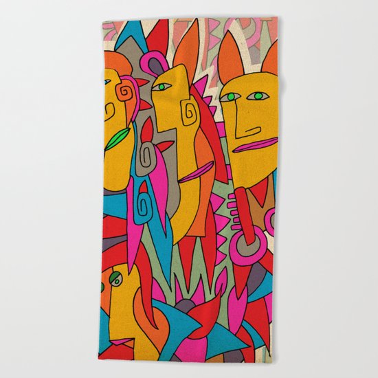 - rabbits - Beach Towel