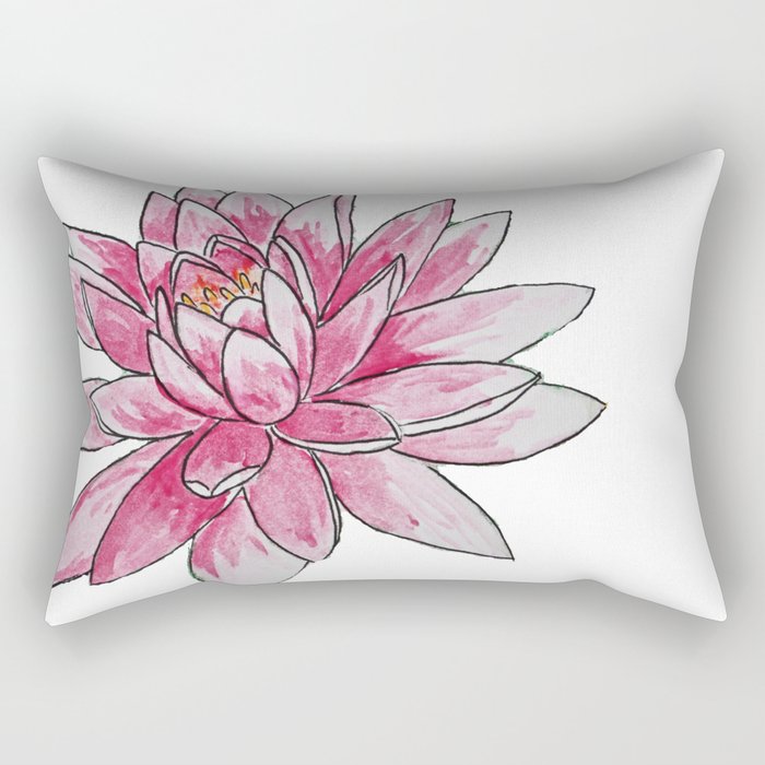 Lotus Rectangular Pillow