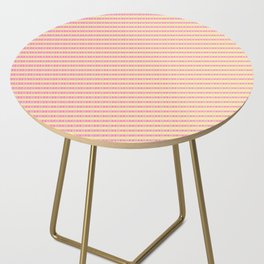 Pink And Yellow Cube Pattern Side Table