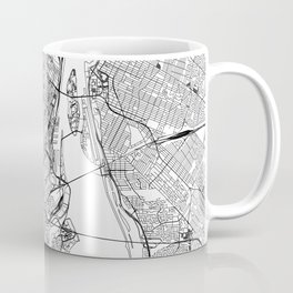 Montreal White Map Mug