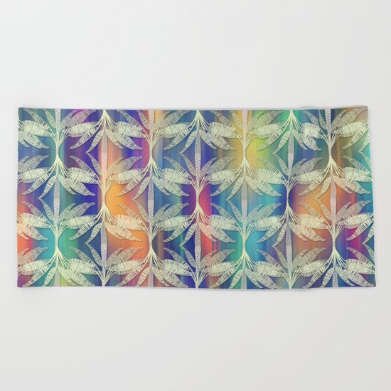Tropical Mood 2 pattern Beach Towel