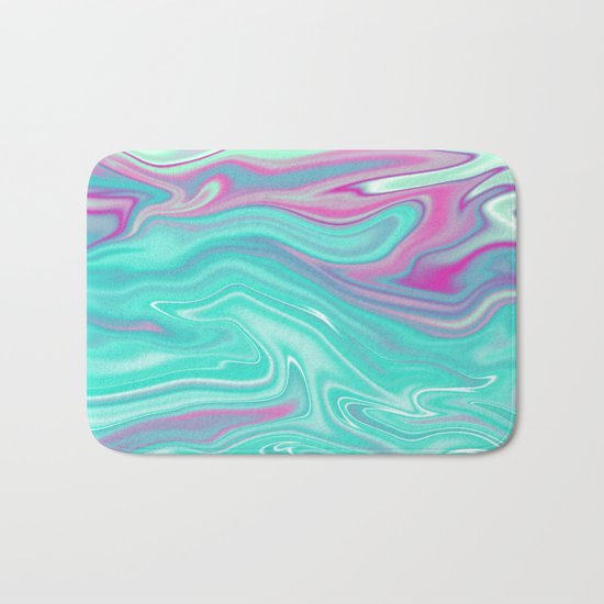 Iridescent Marble 07 Bath Mat