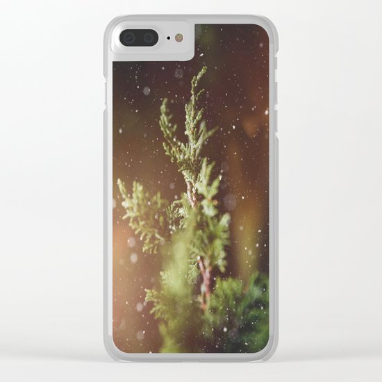 Dramatic Winter Memories Clear iPhone Case
