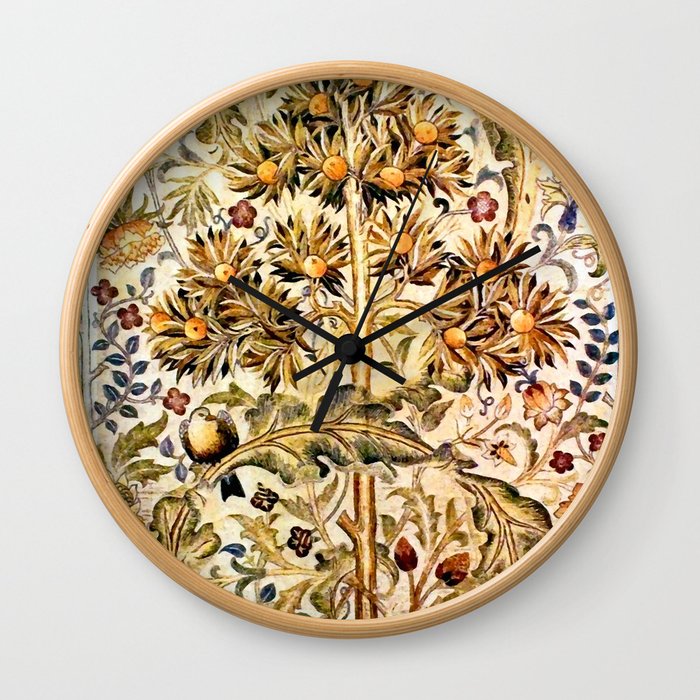 William Morris "Quince Tree" Wall Clock