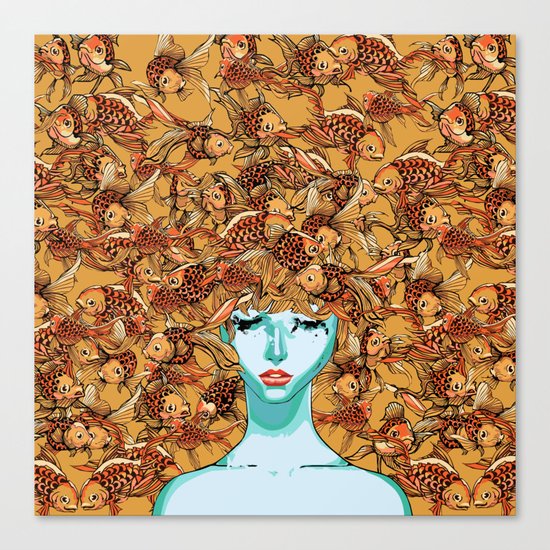 Head up, love Canvas Print