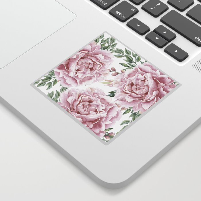 Girly Pastel Pink Roses Garden Sticker