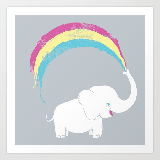 Elephant Painting! Art Print