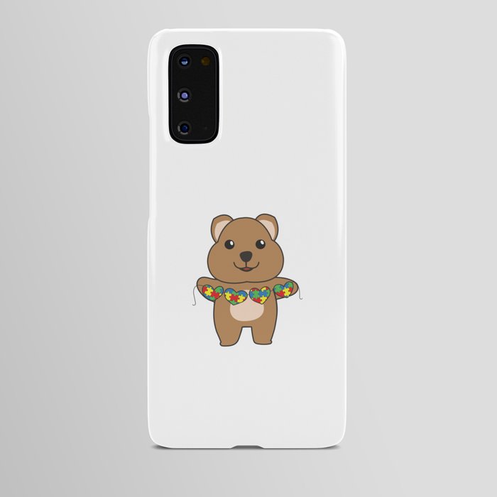 Autism Awareness Month Puzzle Heart Quokka Android Case