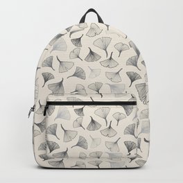 Ginko leaves grey Backpack
