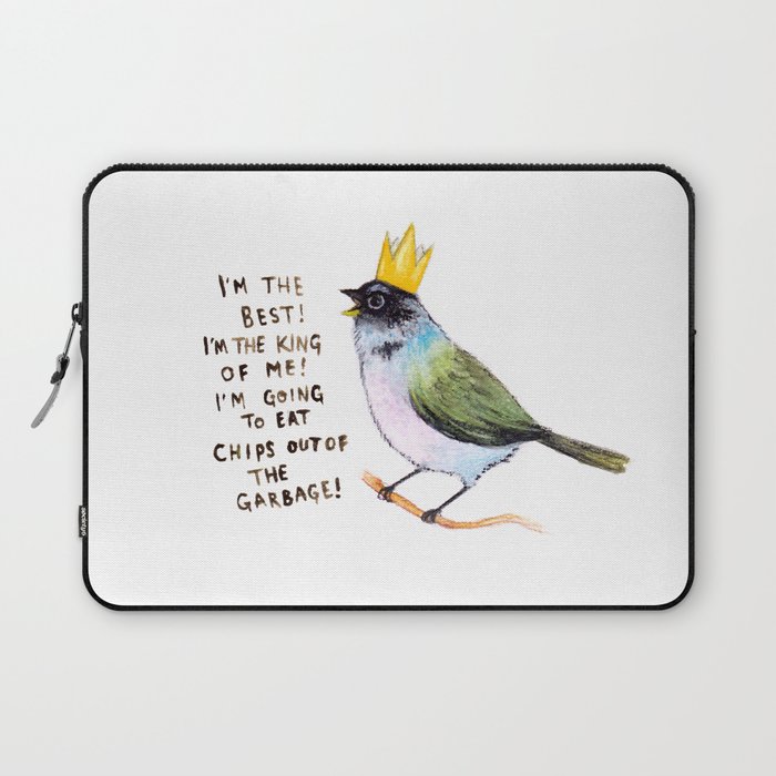 trash bird self affirmations Laptop Sleeve