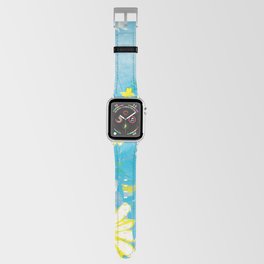 Blue Daisies Saturated High Contrast Apple Watch Band