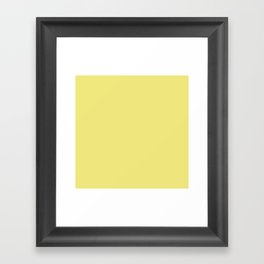 LIMELIGHT COLOR. Pastel solid color Framed Art Print
