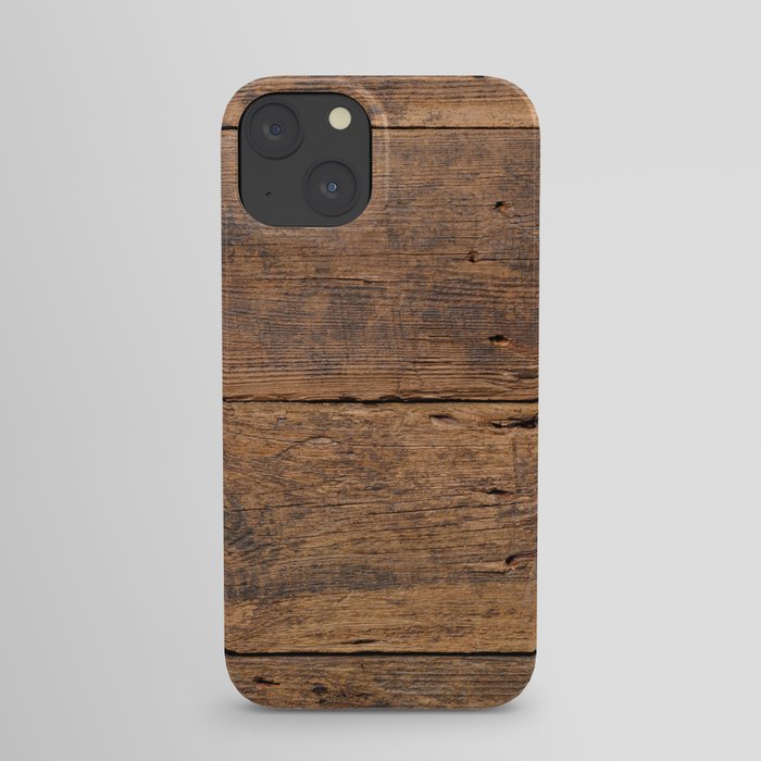 Dark wood weathered texture background surface with old natural. Vintage wooden surface iPhone Case