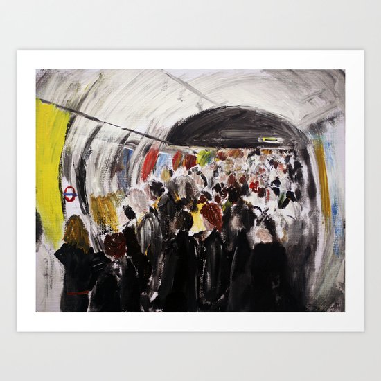 London Underground Subway Going To Work Part 2 Art Print