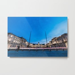 The square of Trieste during Christmas time Metal Print