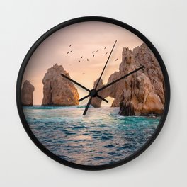 The Arch of Cabo San Lucas, Baja California Sur, Mexico Wall Clock | Photograph, Pacific, Sea, Wanderlust, Photo, Seascape, Mexico, Coastal, Water, Caifornia 