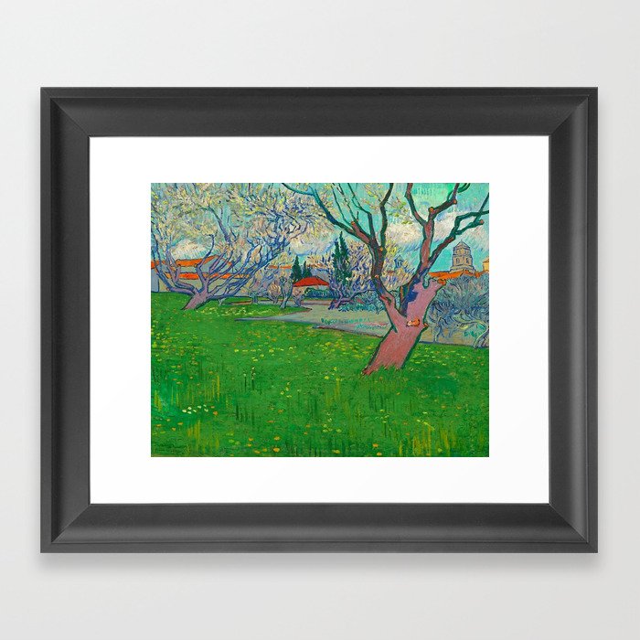 Vincent van Gogh Orchards in Blossom, View of Arles, 1889  Framed Art Print