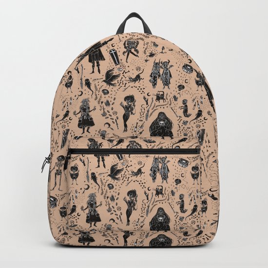 Creatures of the Night (orange) Backpack