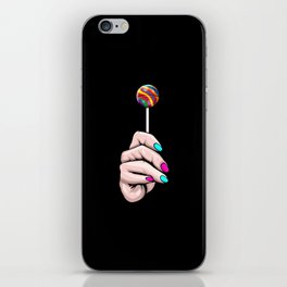 Hand holding a colorful Lollipop - Pride Month LGBTQ iPhone Skin