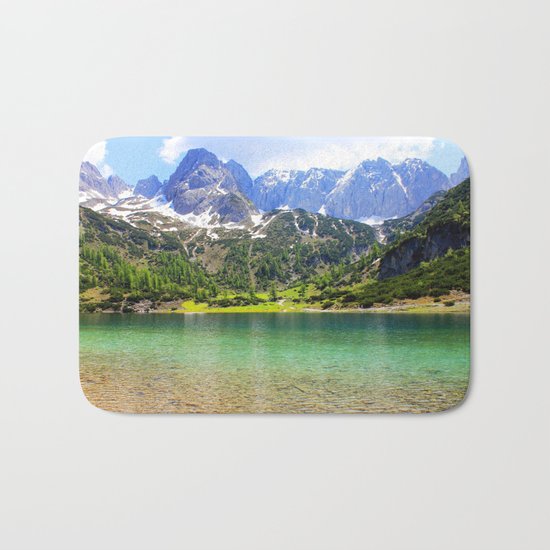 Mountain landscape. Bath Mat