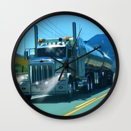 On the Highway Home Wall Clock