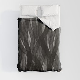 In the Forest 3. Abstract Painting. Duvet Cover