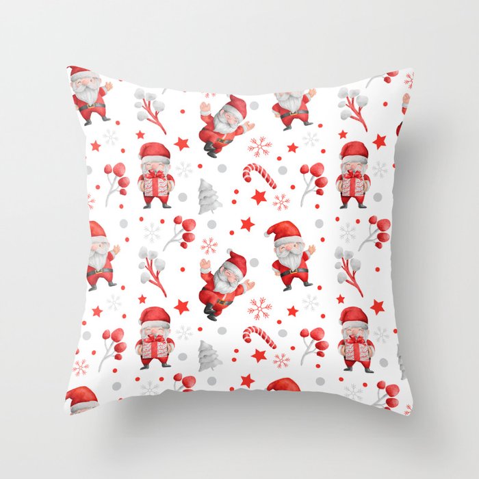 Santa Claus Holidays Collection Throw Pillow