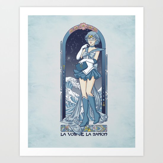 Voice of reason - Sailor Mercury nouveau Art Print