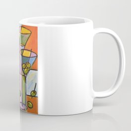 Abstract Art Wine Bar Alcohol Painting ... Martinis and Olives Coffee Mug