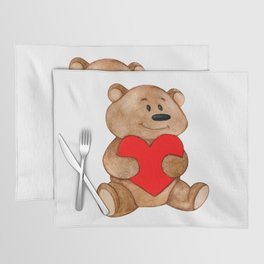 bear with a heart Placemat