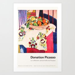 Donation Picasso Exhibition poster - Musée du Louvre Art Print