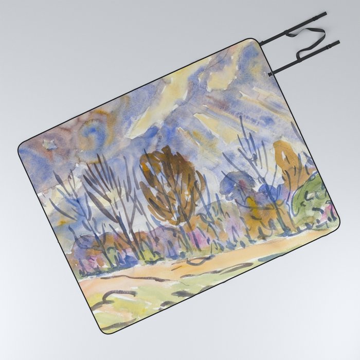 Watercolor No. 63, Road Picnic Blanket