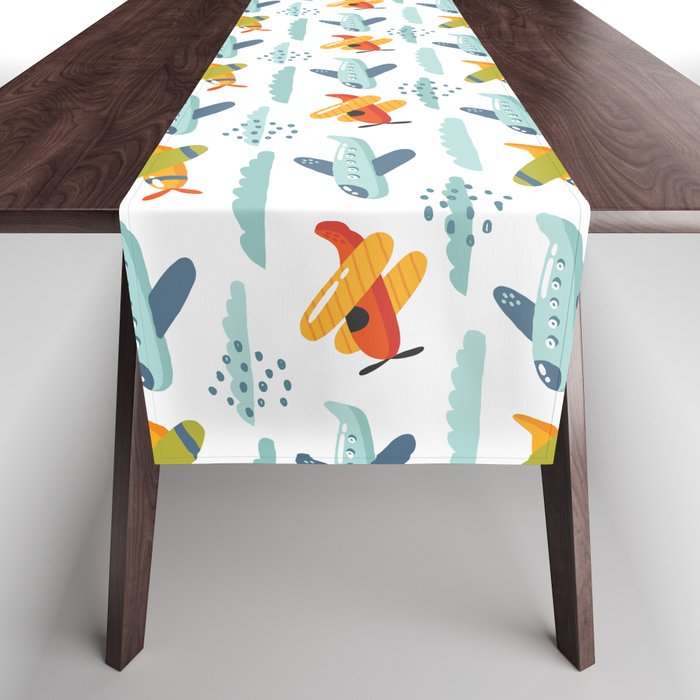 Airplanes pattern Table Runner