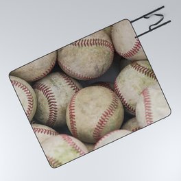 Many Baseballs - Background pattern Sports Illustration Picnic Blanket