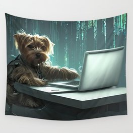 Maggie in The Matrix Wall Tapestry