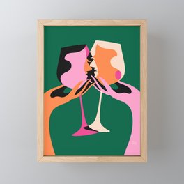 Cheers - emerald  Framed Mini Art Print
