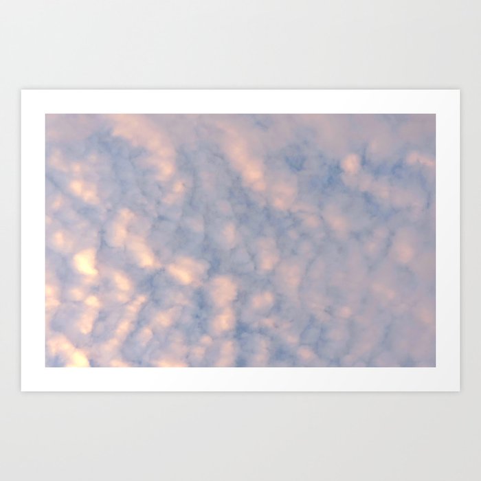 Cotton ball clouds #2 Art Print