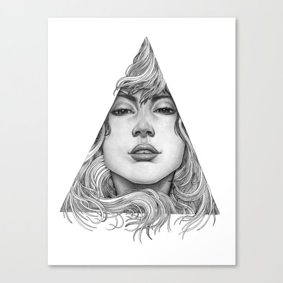 Triangle Portrait Canvas Print