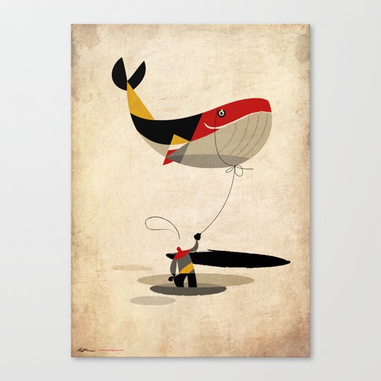 thoughts on a leash Canvas Print
