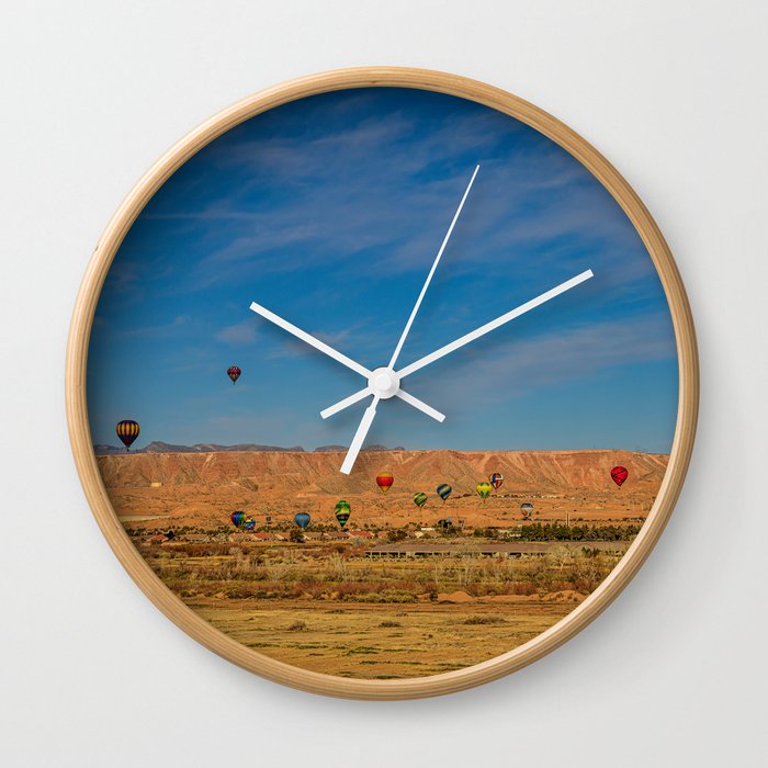 6868 Hot Air Balloon Festival - Southern Nevada Wall Clock