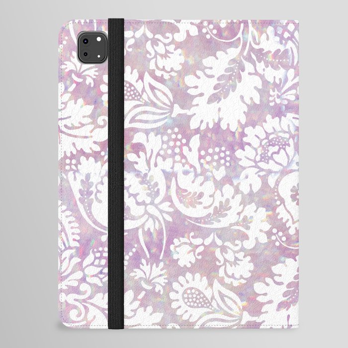 Lilac Boho Floral iPad Folio Case