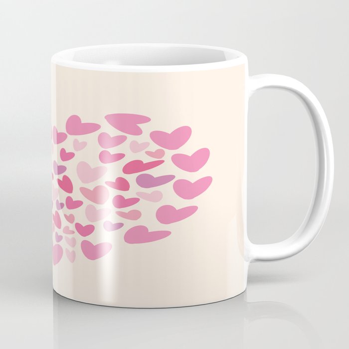 Pink Hearts Coffee Mug