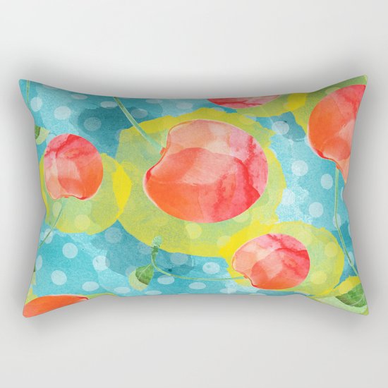 Cherries Rectangular Pillow