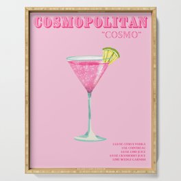 Cosmopolitan Pink Serving Tray