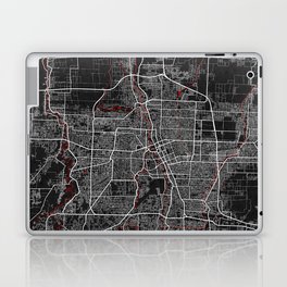 Medan City Map of Sumatra, Indonesia - Oriental Laptop Skin