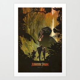 Jurassic Cover Art Print