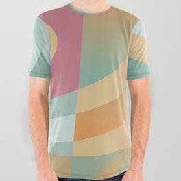 Pastel retro background All Over Graphic Tee