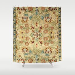 William Morris Antique Redcar Persian Floral Shower Curtain